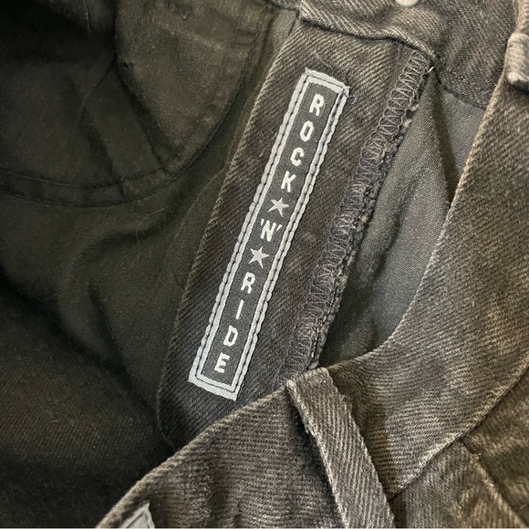 Vintage Rockie Mountain Jeans 9/10 Women’s 26x36 Black Made In USA RN17902 - Picture 8 of 12